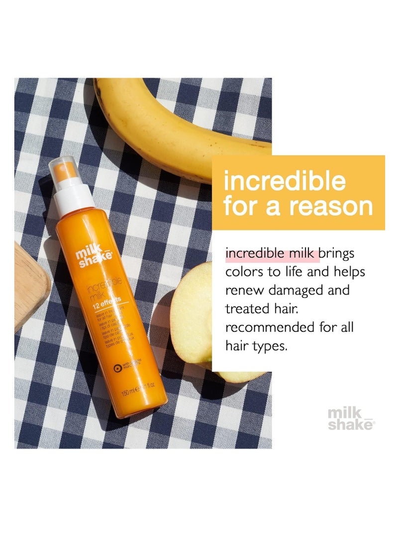 milk_shake Incredible Milk - Leave-In Hair Treatment for All Hair Types - Renews Detangles and Repairs Damaged Hair