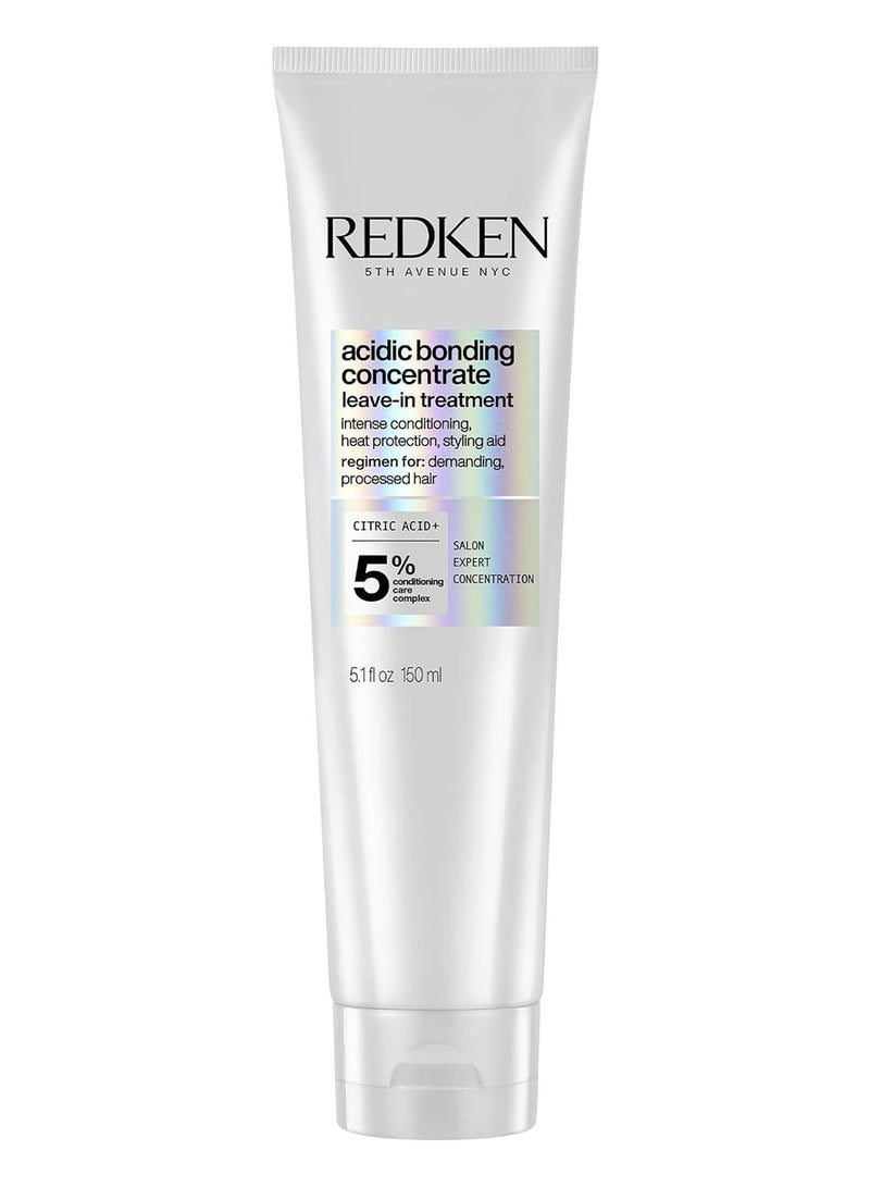 Redken Bonding Leave In Conditioner for Damaged Hair | Acidic Bonding Concentrate | Leave In Hair Repair Treatment | Strengthens Weak Hair | Safe for Color-Treated Hair & All Hair Types