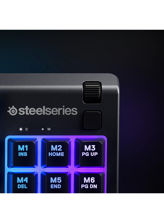 SteelSeries Apex 3 TKL - RGB Gaming Keyboard - Tenkeyless Compact Esports Form Factor - 8-Zone RGB Illumination - IP32 Water & Dust Resistant - American QWERTY Layout, Black