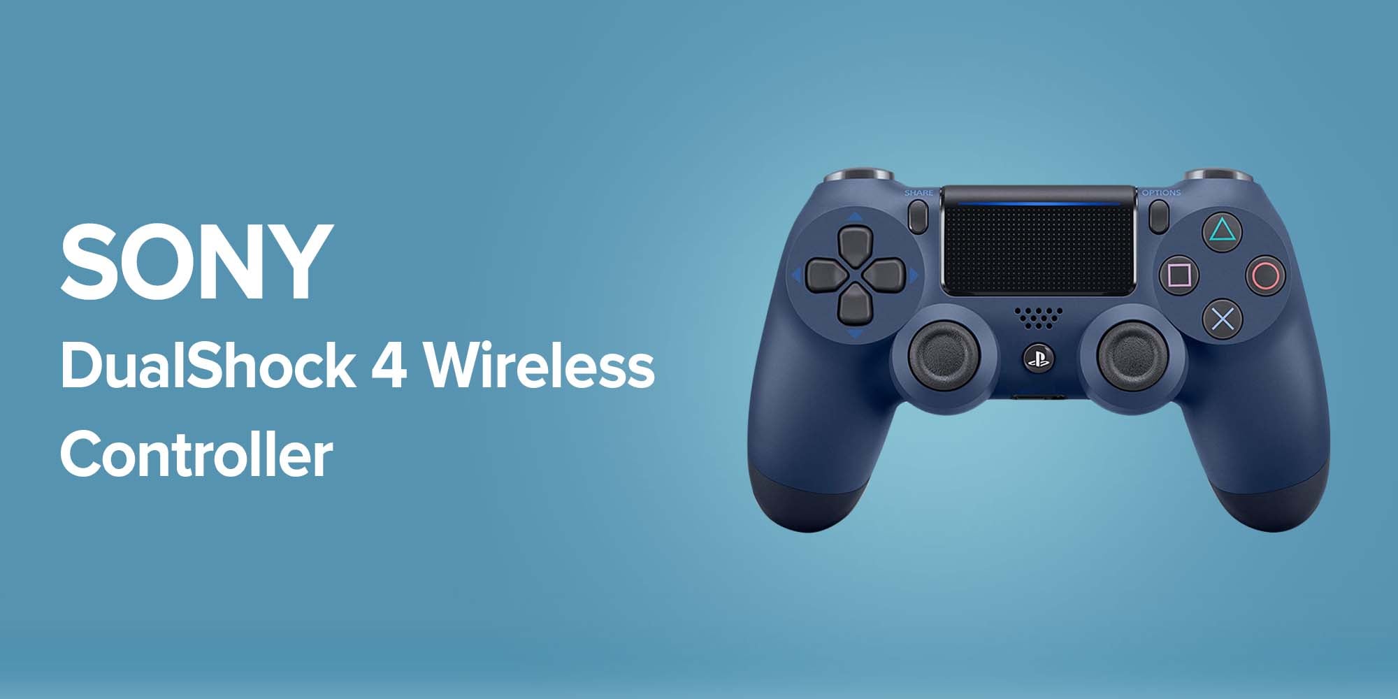 Dualshock Wireless Controller For PlayStation 4-Blue/Black