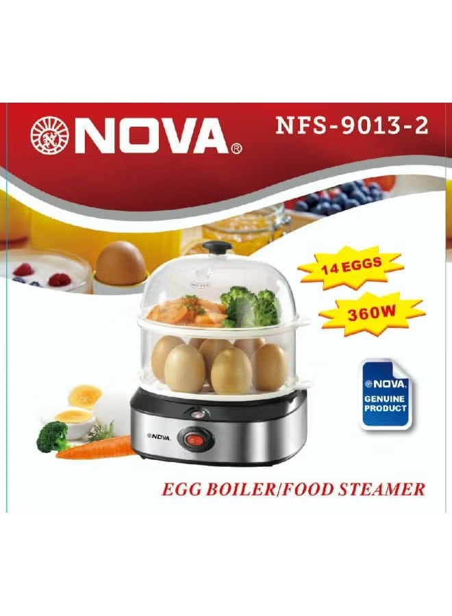 NOVA EGG BOILER FOOD STEAMER NFS 9013-2