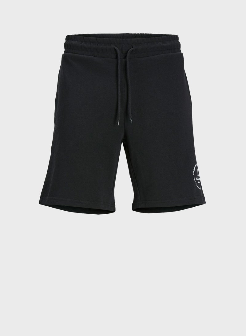 Logo Drawstring Sweat Shorts