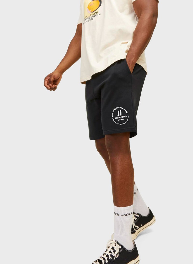 Logo Drawstring Sweat Shorts