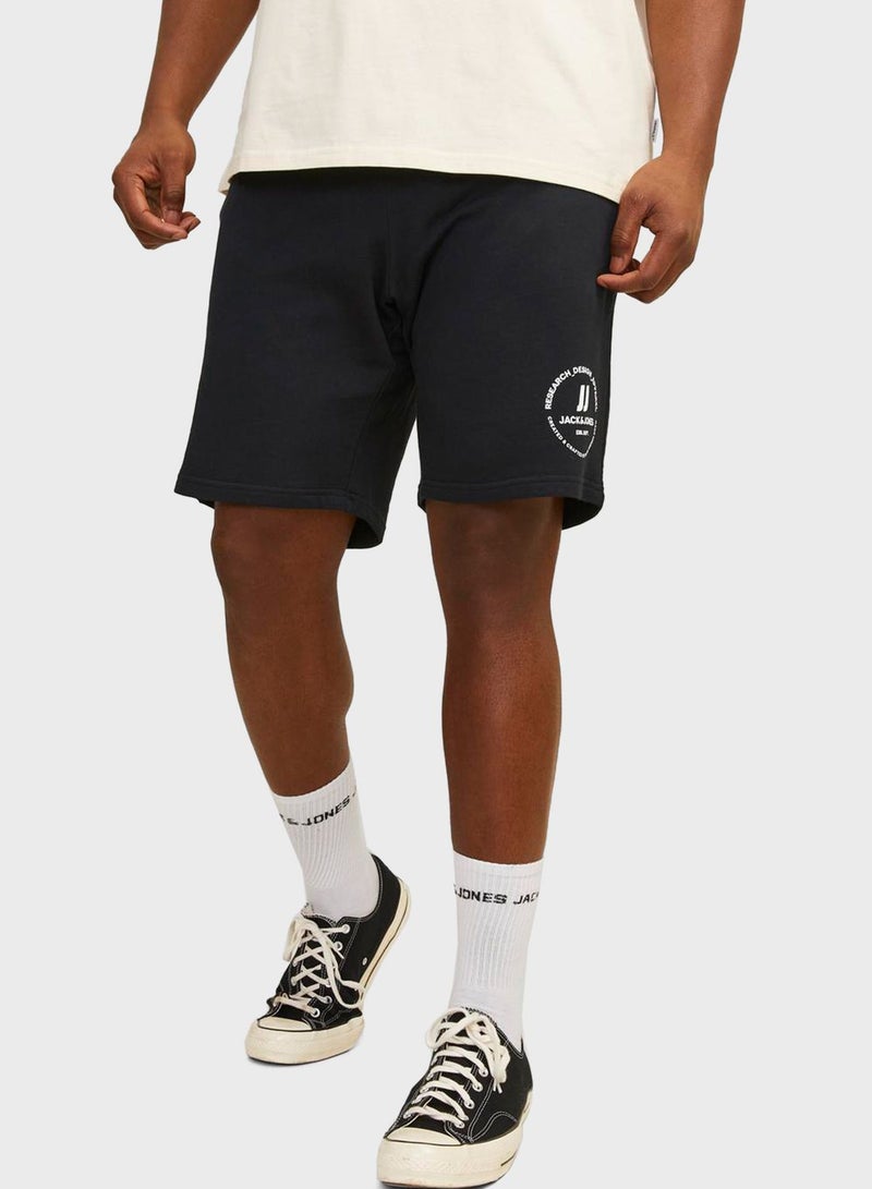 Logo Drawstring Sweat Shorts