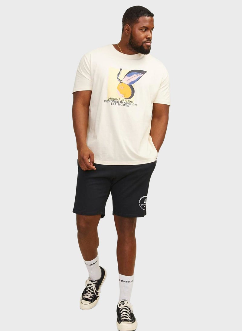 Logo Drawstring Sweat Shorts