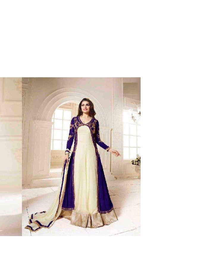 Fancy Women Wear Gown Pattern With Koti Pakistani Georgette Dress