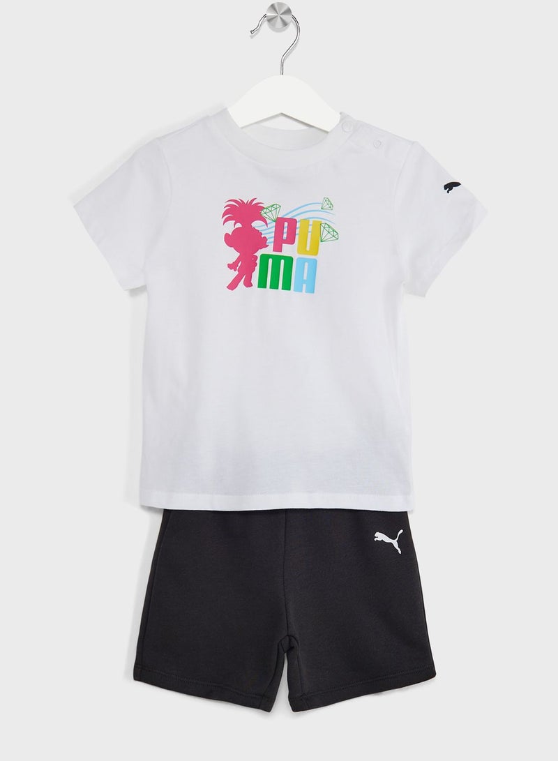 Kids Trolls Minicat T-Shirt & Shorts Set