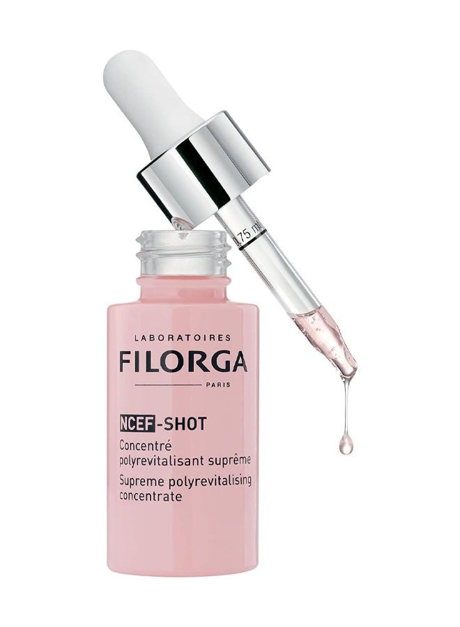 Filorga NCEF-Shot Anti-Aging Serum, Concentrated Wrinkle Reducing Treatment for Radiant & Firm Skin in 10 Days