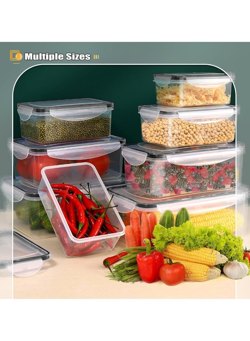 40-Piece Airtight Food Storage Containers with Lids - Perfect for Lunch, Pantry, and Kitchen Organization