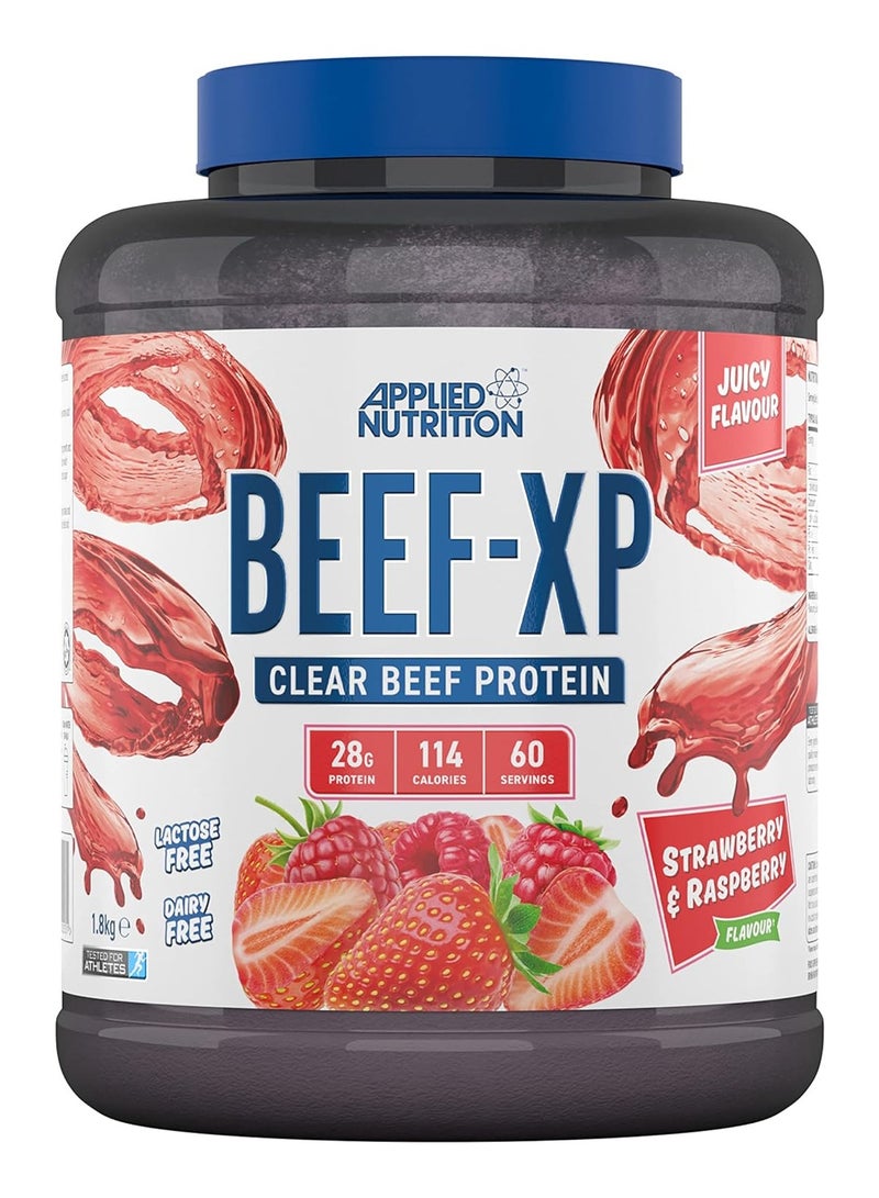 Applied Nutrition Beef-XP 1.8kg, Strawberry & Raspberry Flavor 60 Serving