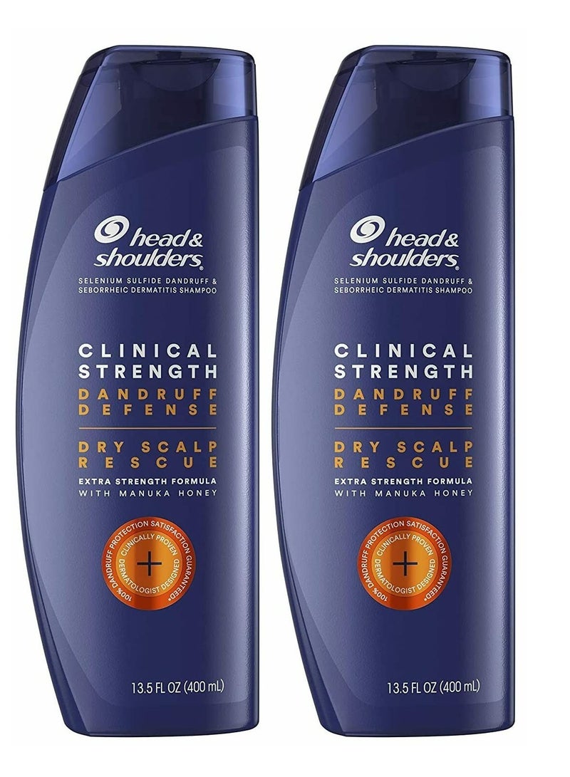 Head and Shoulders Anti Dandruff Clinical Strength, Seborrheic Dermatitis Shampoo, 3.5 Fl Oz (Pack of 2)