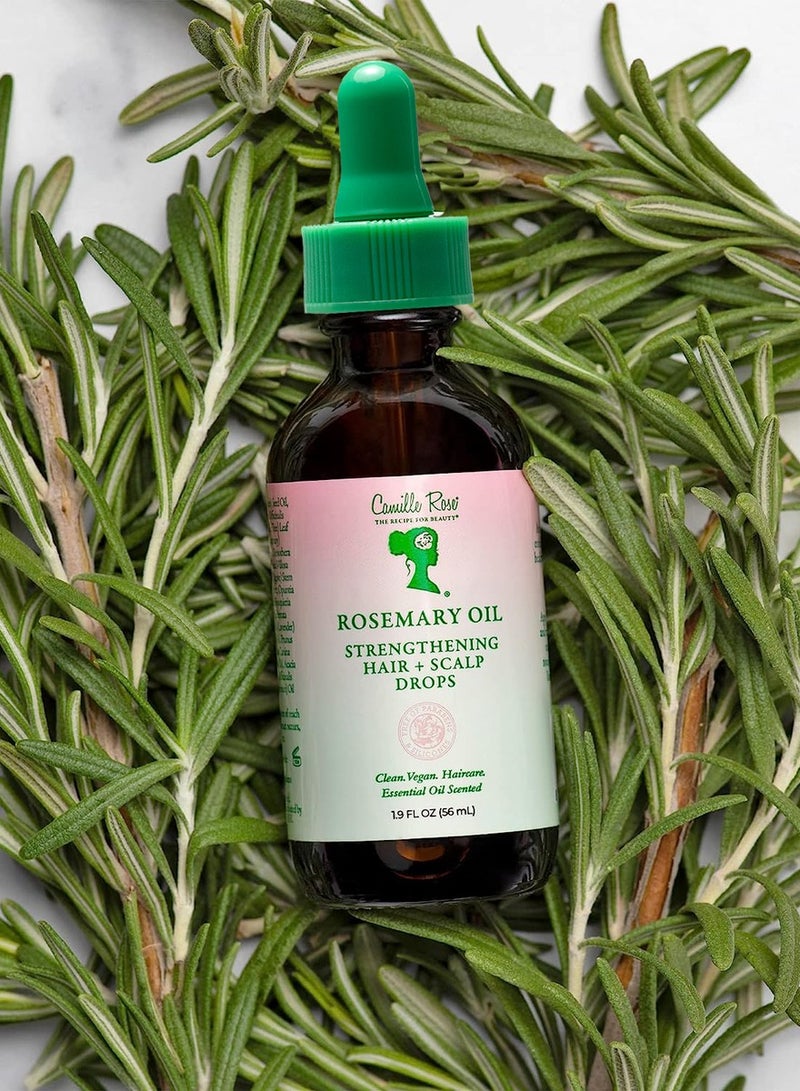 Rosemary Oil Strengthening Hair+Scalp Drops 1.9 oz 56 mL