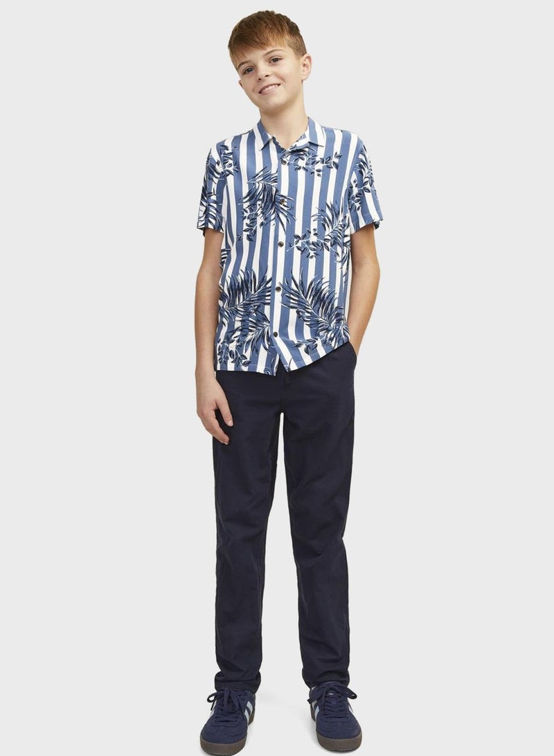 Youth Striped Aop Shirt