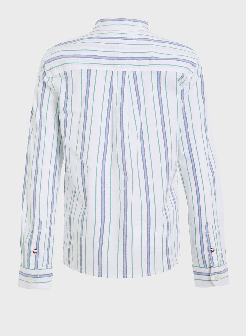 Youth Stripe Flex Ithaca Shirt