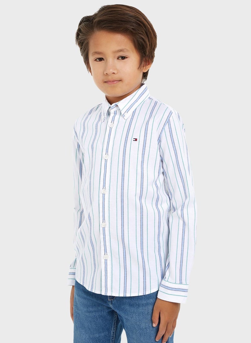 Youth Stripe Flex Ithaca Shirt