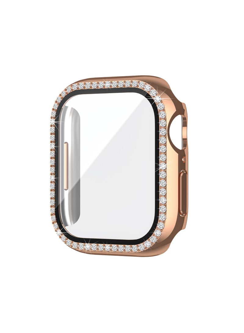 Suitable For AppleWatch4/5/6/SE 40mm universal Watch Tempered Film Integrated Protective Case