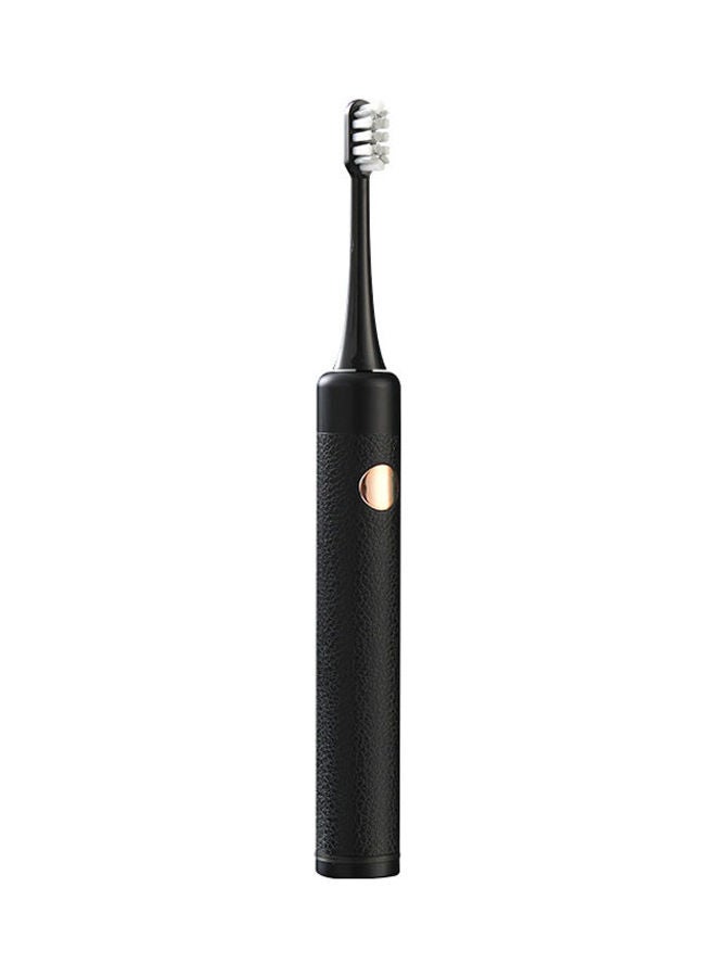 Rechargeable Waterproof Soft Fur Pattern Electric Toothbrush Black 20cm