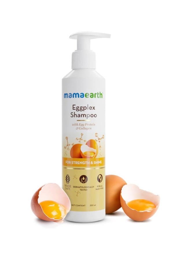 Eggplex Shampoo, for strong hair, with Egg Protein & Collagen, for Strength and Shine - 250 ml