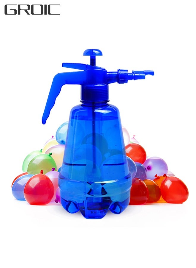 Water/Air Balloon Pumping Station Emoji Blaster - 500 Balloons Water Filler Balloon Pump Kit - Summer Outdoor Backyard Fun Activity For Kids