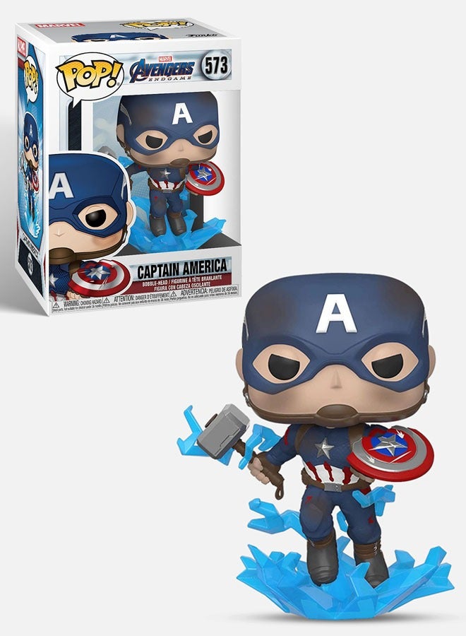 Funko Pop Marvel Avengers Captain America #573 Vinly Figure Action Figure Toys Gifts for Children
