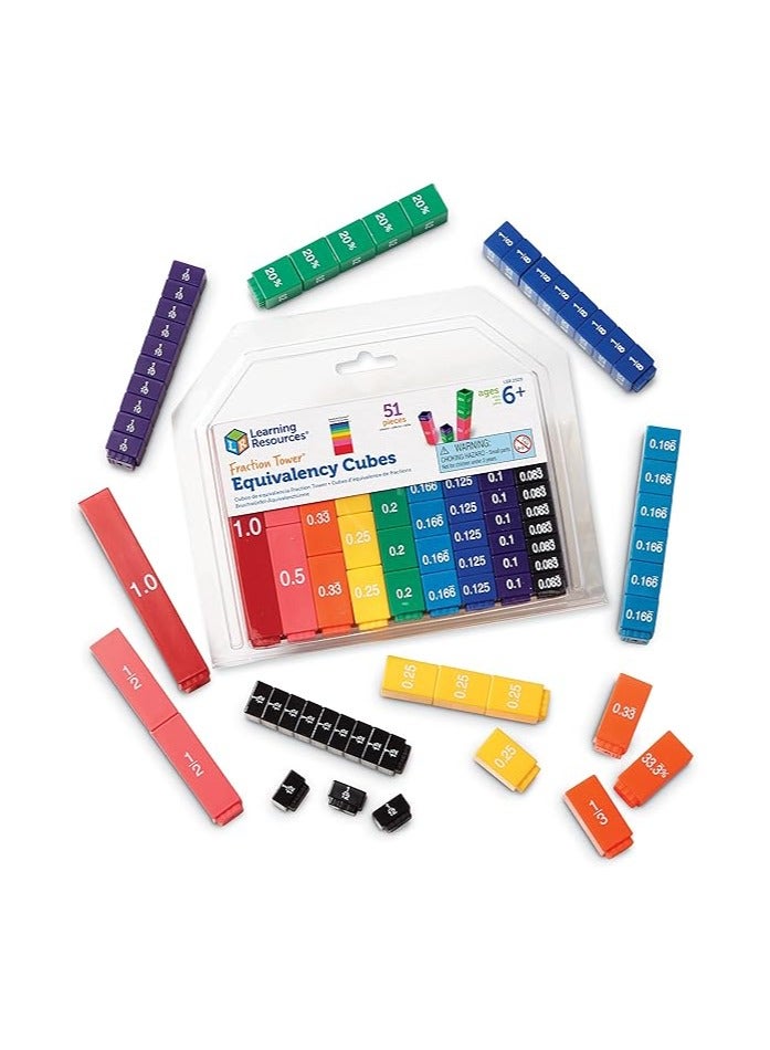 Learning Resources Fraction Tower Activity Set