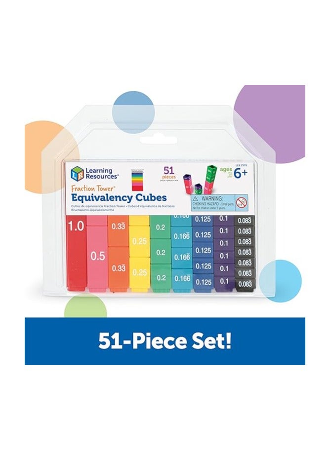 Learning Resources Fraction Tower Activity Set