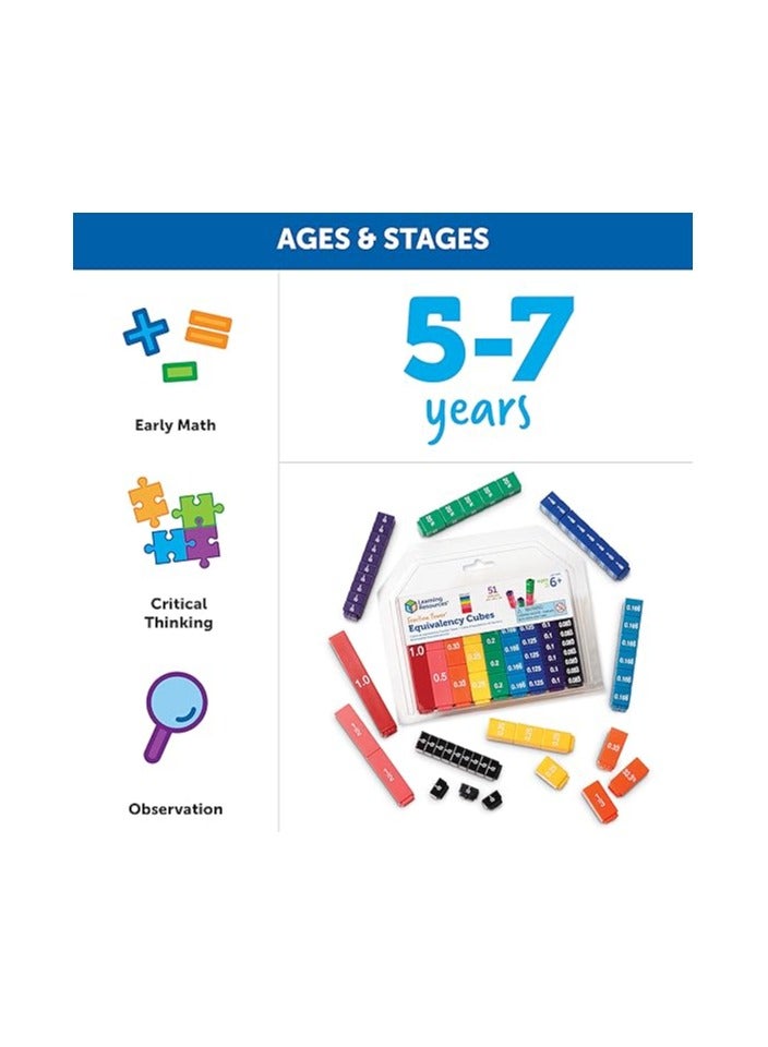 Learning Resources Fraction Tower Activity Set