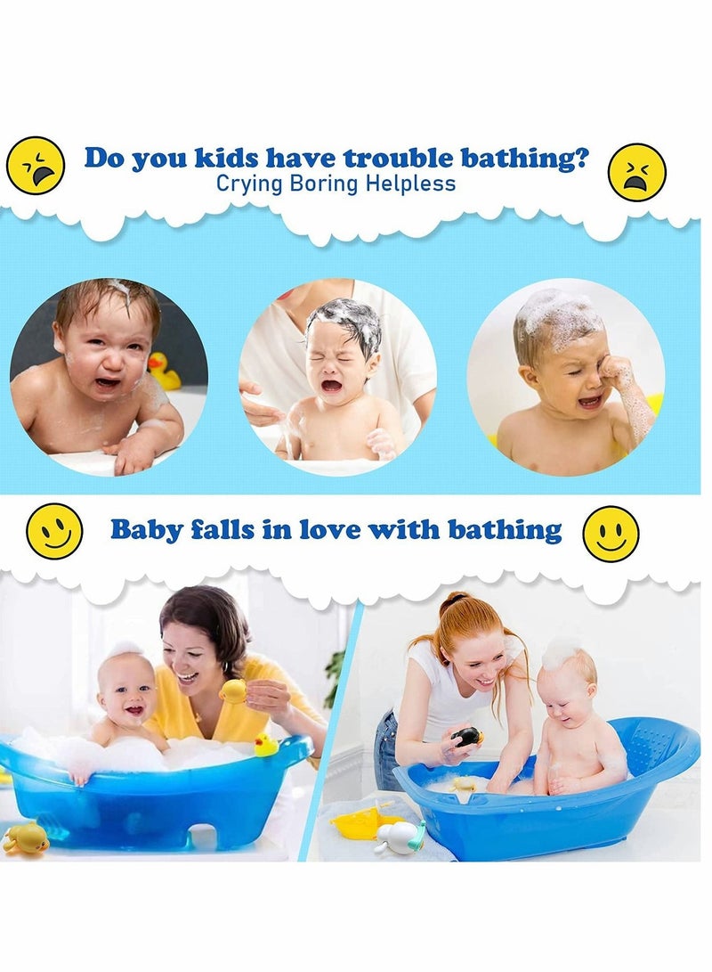 3Pcs Bath Toys for 1-5 Year Old Boy Girls Gifts,Wind-Up Bathtub Baby Bath Toys for 3-6 Toddlers, Swimming Pool Water Toys for Kids Ages 2-7 Birthday Gifts
