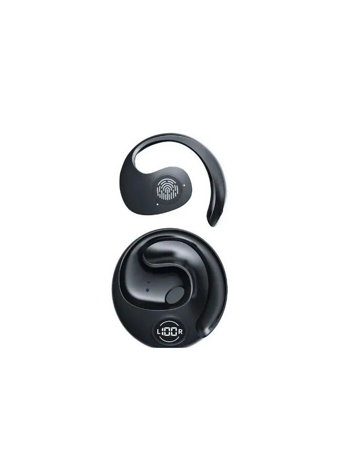 Jr07 Real Copper Ear Ring Wireless Bluetooth Shocking Sound Quality Binaural Sports Digital Display
