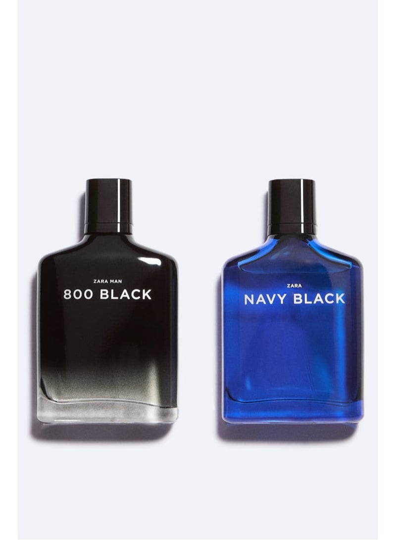 NAVY BLACK + ZARA MAN 800 BLACK EAU DE TOILETTE 2X100ML / 3.38 oz (3.38 FL.OZ)