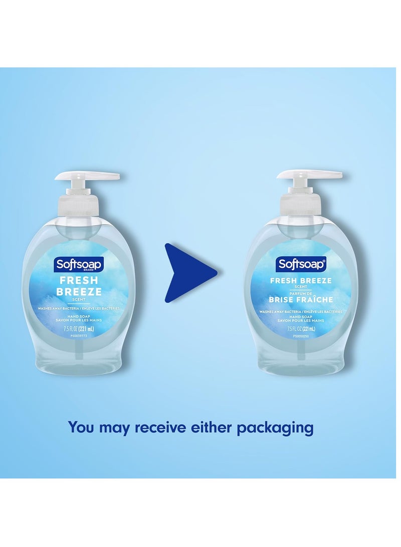 Softsoap Liquid Hand Soap, Fresh Breeze - 7.5 Fl Oz (Pack of 6)