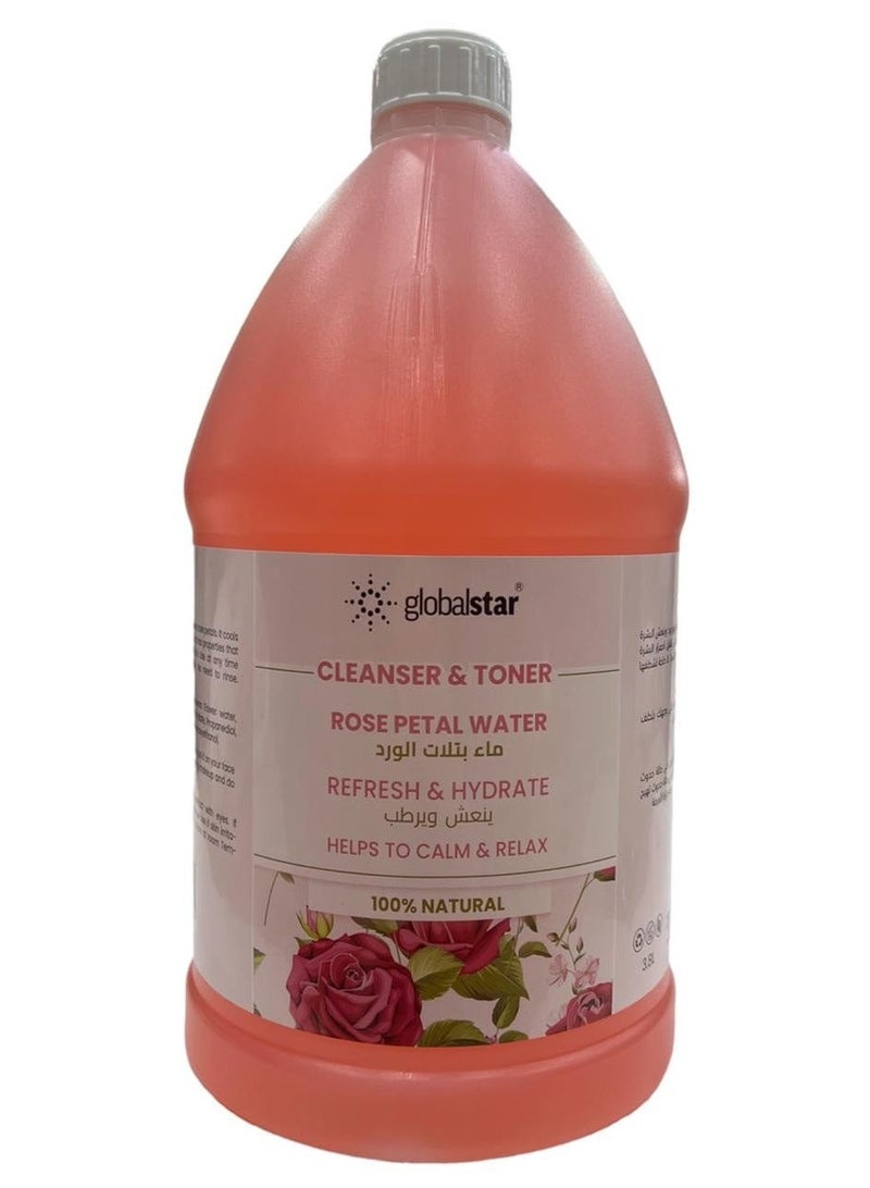 Globalstar Rose Petal Water Cleanser & Toner 3.8L