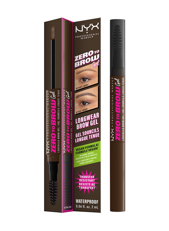 Zero To Brow Longwear Brow Gel - Espresso