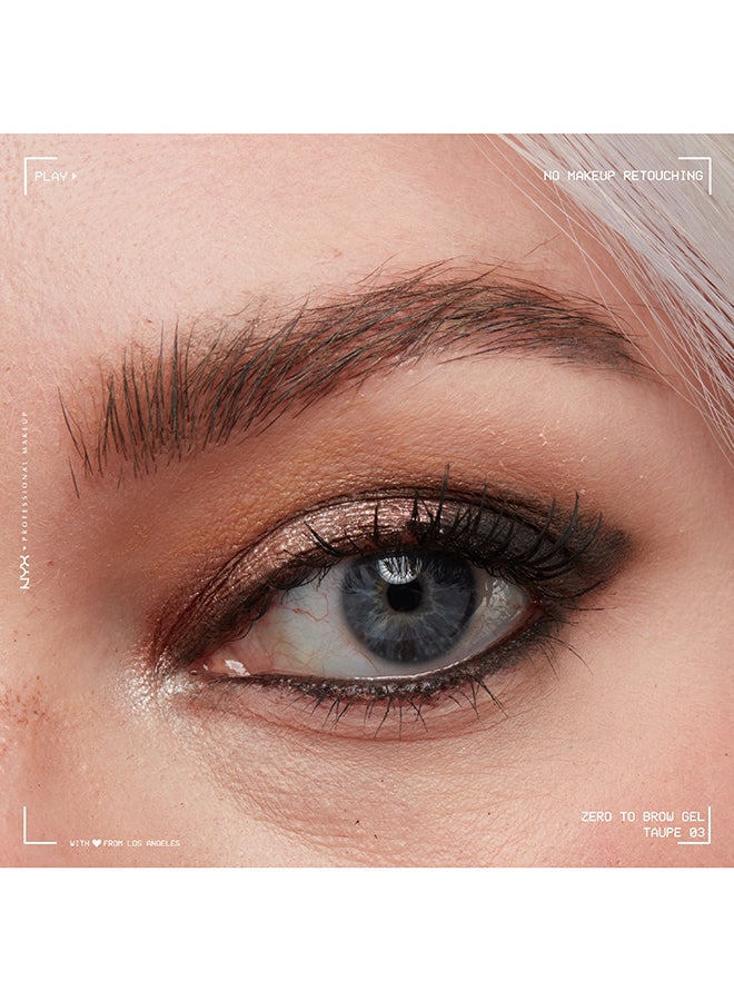 Zero To Brow Longwear Brow Gel - Taupe