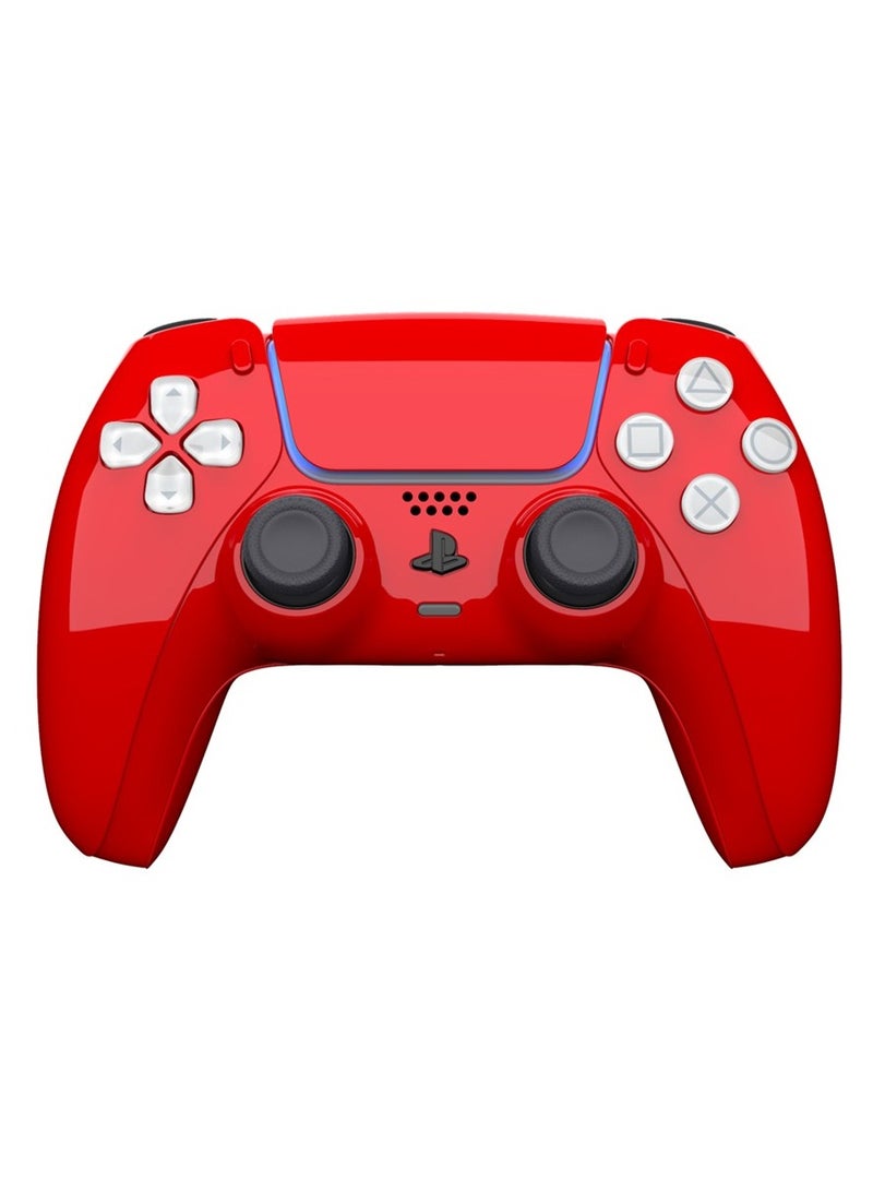 CRAFT by MERLIN PAINTED PLAY STATION 5 DUAL SENSE WIRELESS CONTROLLER RED EDITION