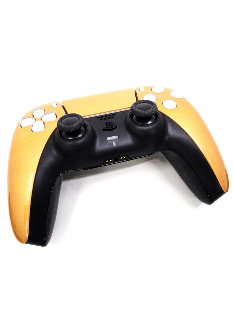 CRAFT by MERLIN PAINTED PLAY STATION 5 DUAL SENSE WIRELESS CONTROLLER METALLIC GOLD