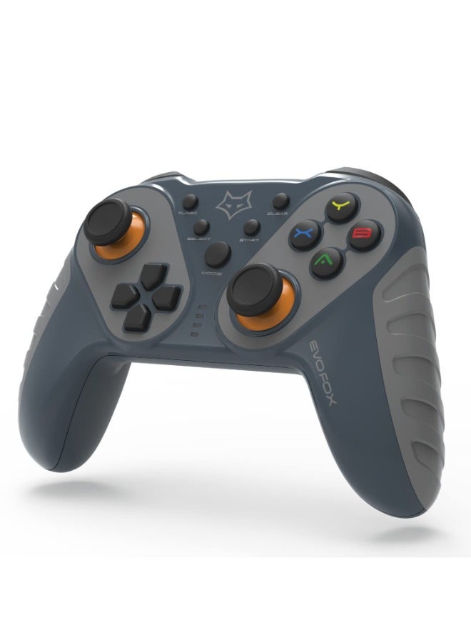 Elite Ops Wireless Gamepad for Android TV | 8+ Hours of Play Time | Zero Lag Connectivity Upto 12 Feets | USB Extender for TV Included - Grey