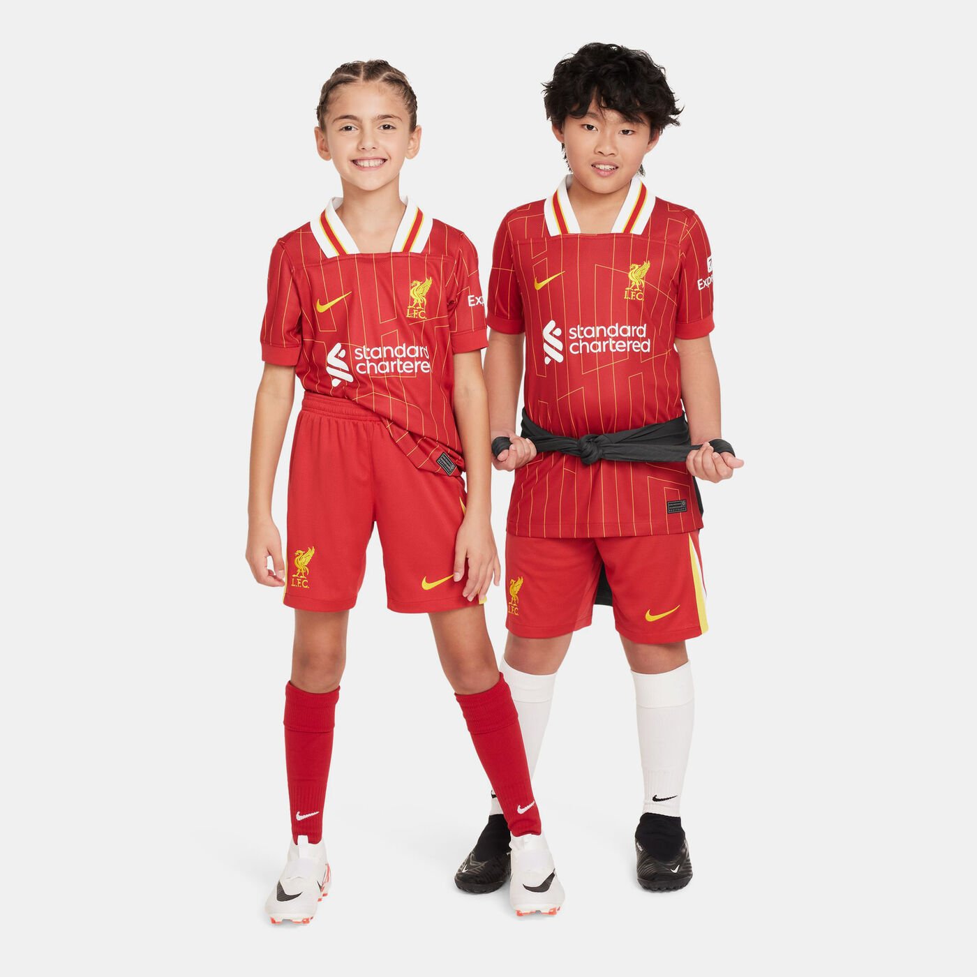 Kids' Liverpool F.C. Dri-FIT Stadium Home Football Shorts