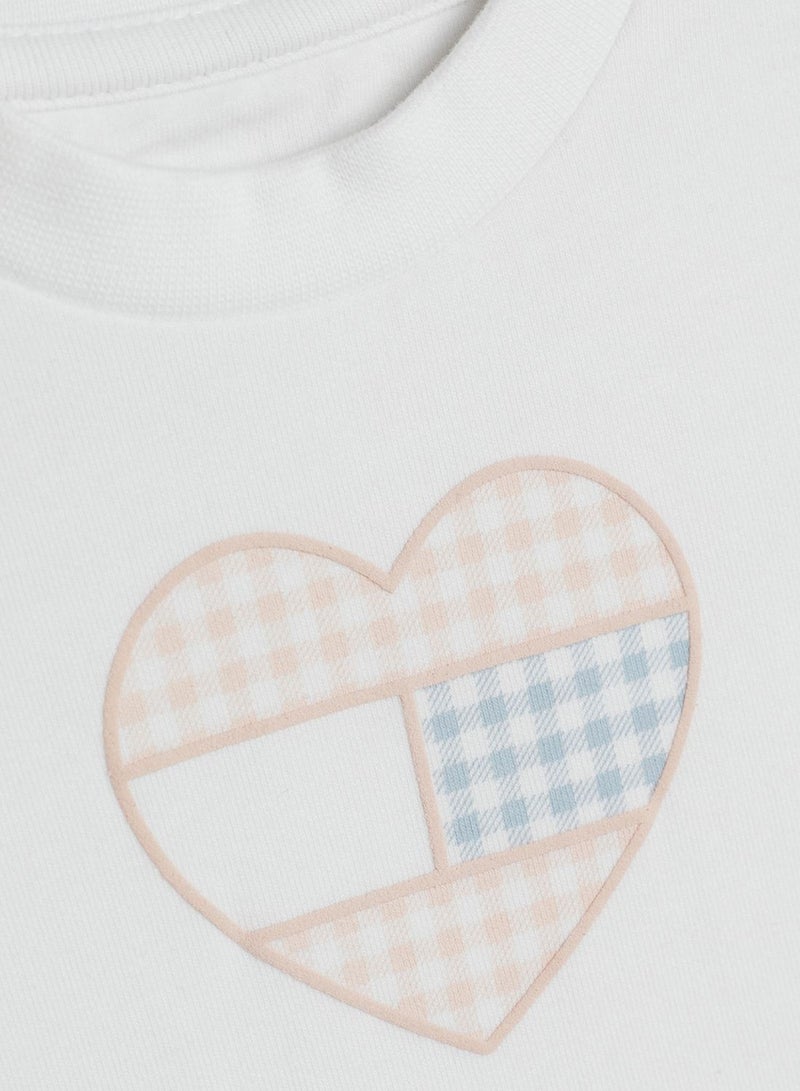 Infant Heart Print T-Shirt