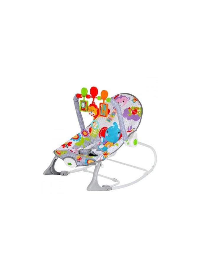 Colorful Baby Rocking Chair with Hanging Toys