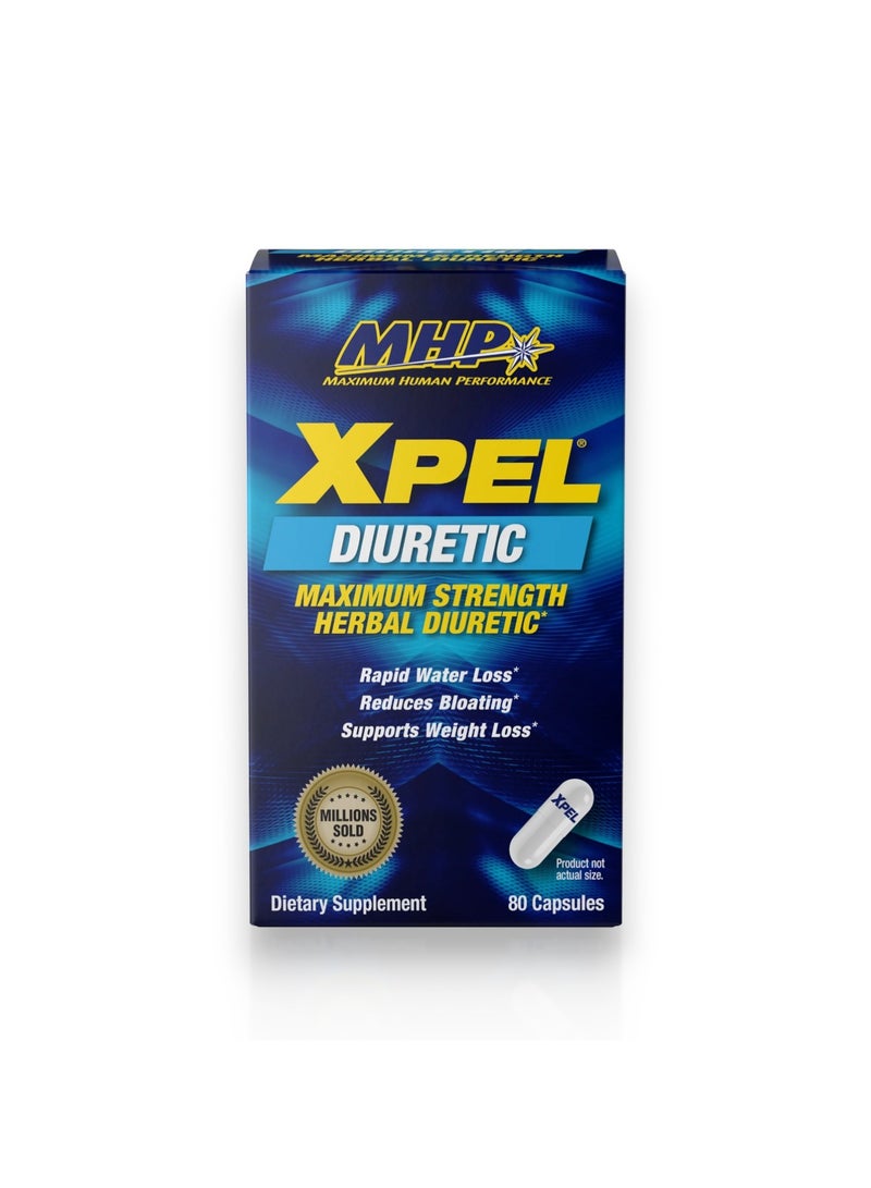 Xpel Diuretic, 80 Capsules, 20 Servings
