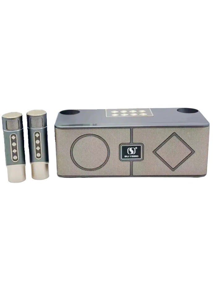 Karaoke Sound System Portable Karaoke Outdoor Rock Speakers Ys-215 Grey