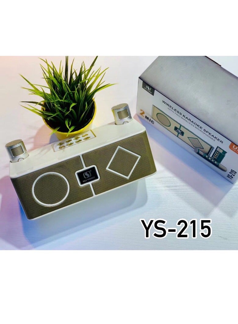 Karaoke Sound System Portable Karaoke Outdoor Rock Speakers Ys-215 White