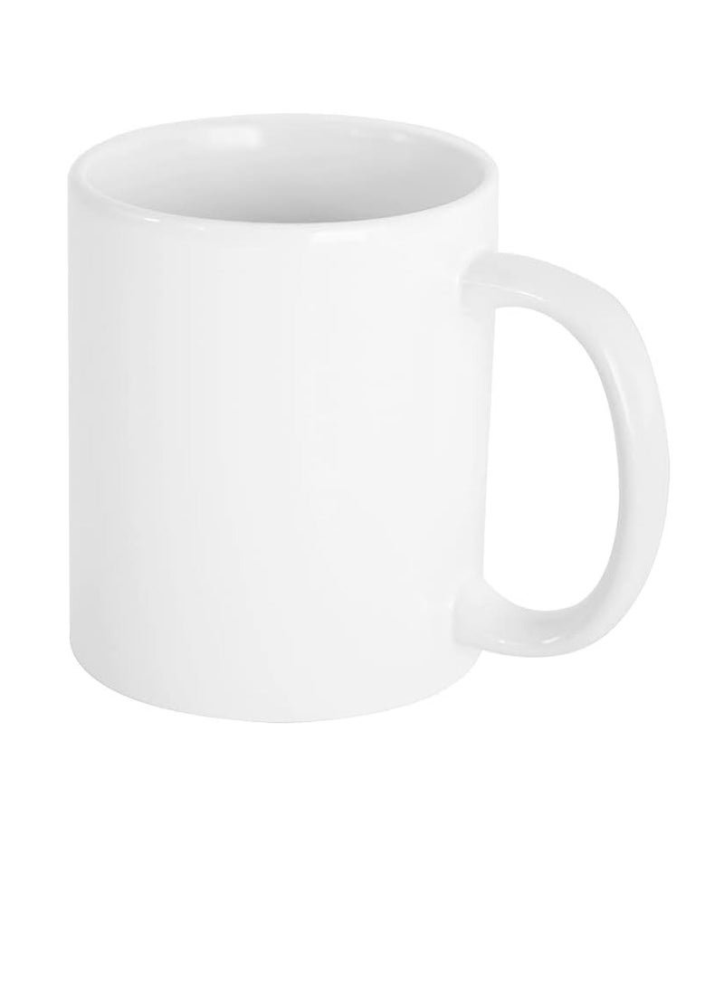 AKDC  Mugs 11oz Blank Plain White Large Handle Coffee Mug with Smash Proof Boxes (Pack of 24)