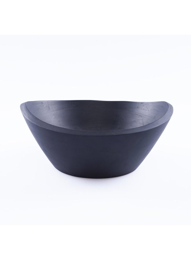 Earthy House Acacia Serving Bowl 25.4X24X10cm -Black