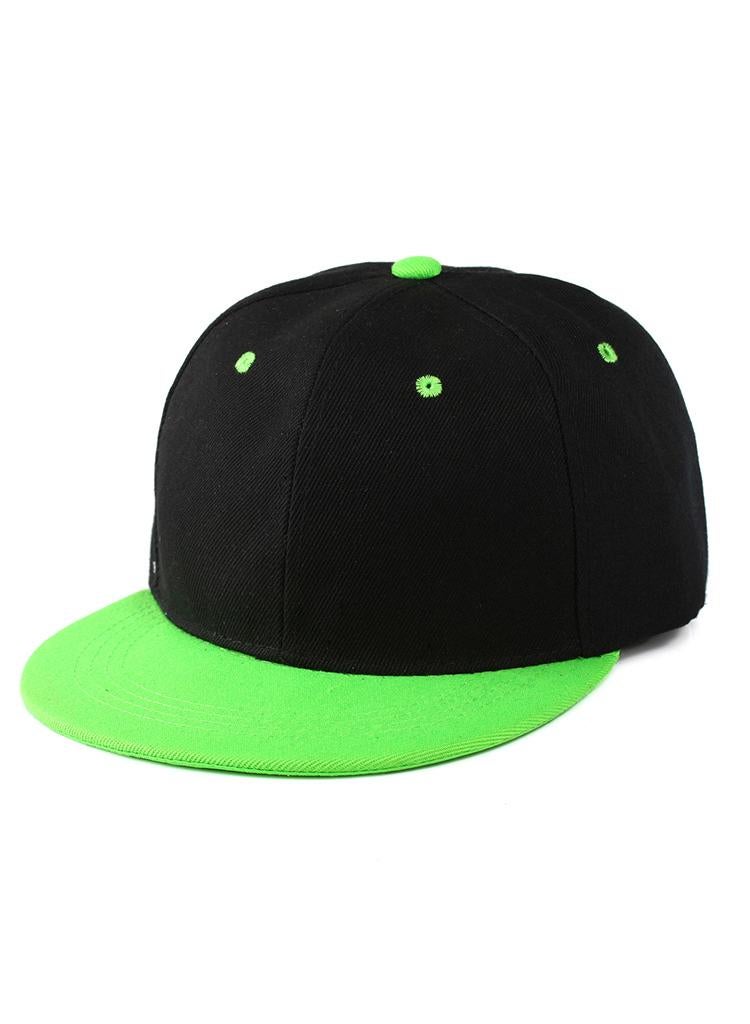 1Pcs Hip hop personality baseball cap summer sunshade hat black/green