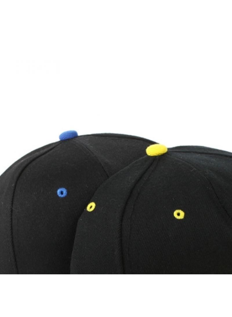 1Pcs Hip hop personality baseball cap summer sunshade hat black/yellow