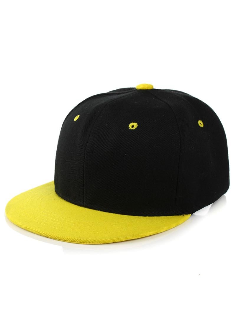 1Pcs Hip hop personality baseball cap summer sunshade hat black/yellow