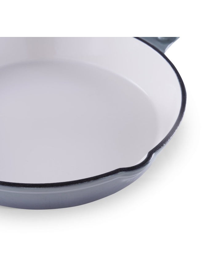 Glazura Enameled Cast Iron Fry Pan 35X20X4cm - Ombre Grey