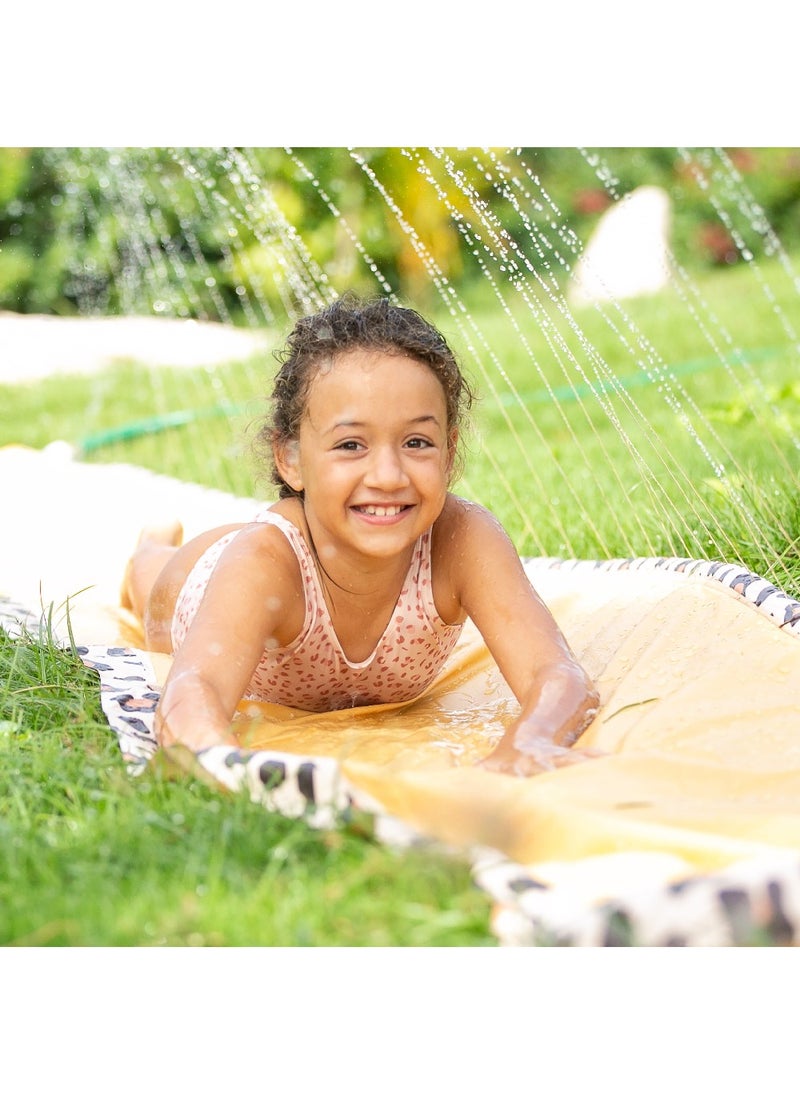 Swim Essentials  Single Waterslide Beige Leopard Sprinkler, Suitable for Age +3